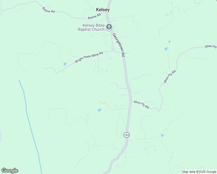 map of restaurants, bars, coffee shops, grocery stores, and more near 9951 California 193 in Kelsey