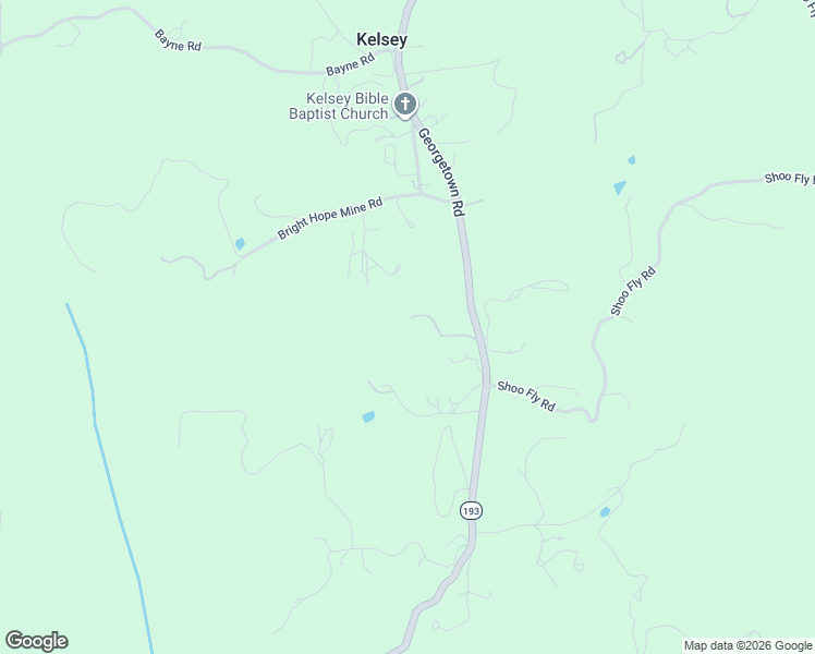 map of restaurants, bars, coffee shops, grocery stores, and more near 9951 California 193 in Kelsey