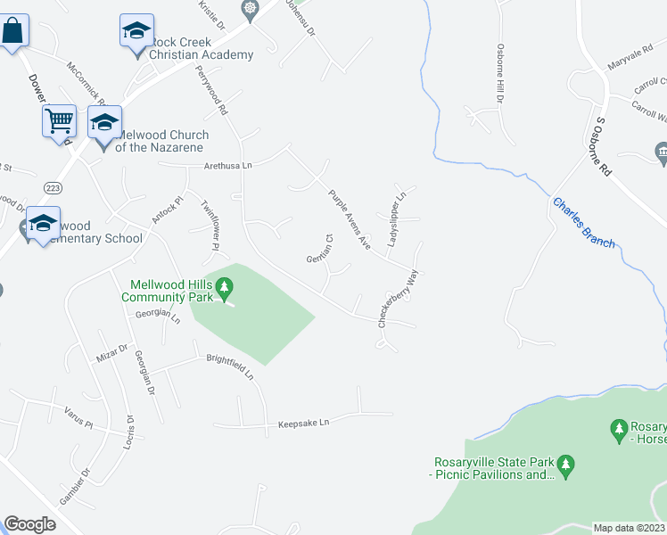 map of restaurants, bars, coffee shops, grocery stores, and more near 7304 Arbutus Terrace in Upper Marlboro