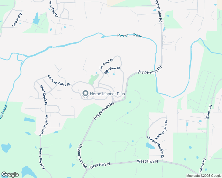map of restaurants, bars, coffee shops, grocery stores, and more near 110 Silo Valley Drive in Wentzville