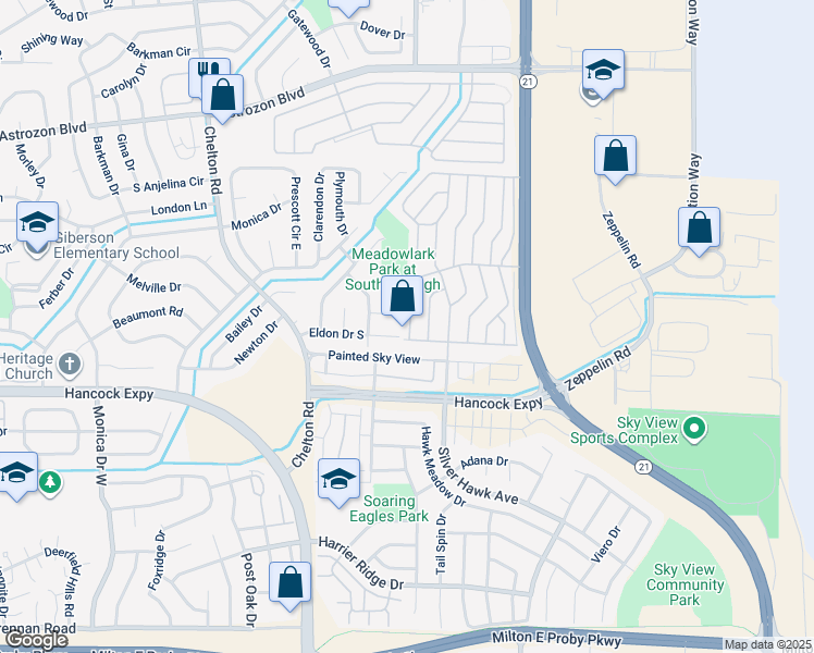 map of restaurants, bars, coffee shops, grocery stores, and more near 2811 Triple Crown Way in Colorado Springs