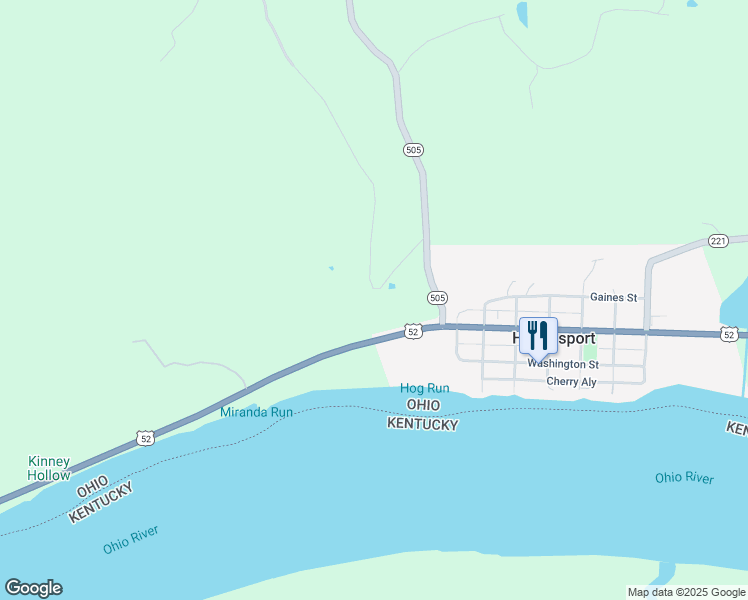 map of restaurants, bars, coffee shops, grocery stores, and more near 5631 Ohio 505 in Georgetown