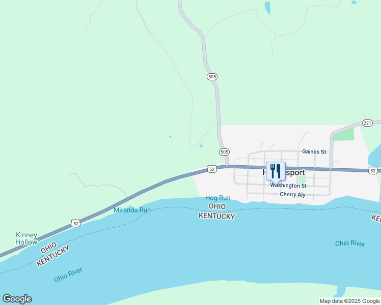 map of restaurants, bars, coffee shops, grocery stores, and more near 5631 Ohio 505 in Georgetown