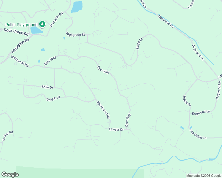 map of restaurants, bars, coffee shops, grocery stores, and more near 3024 Dyer Way in Placerville