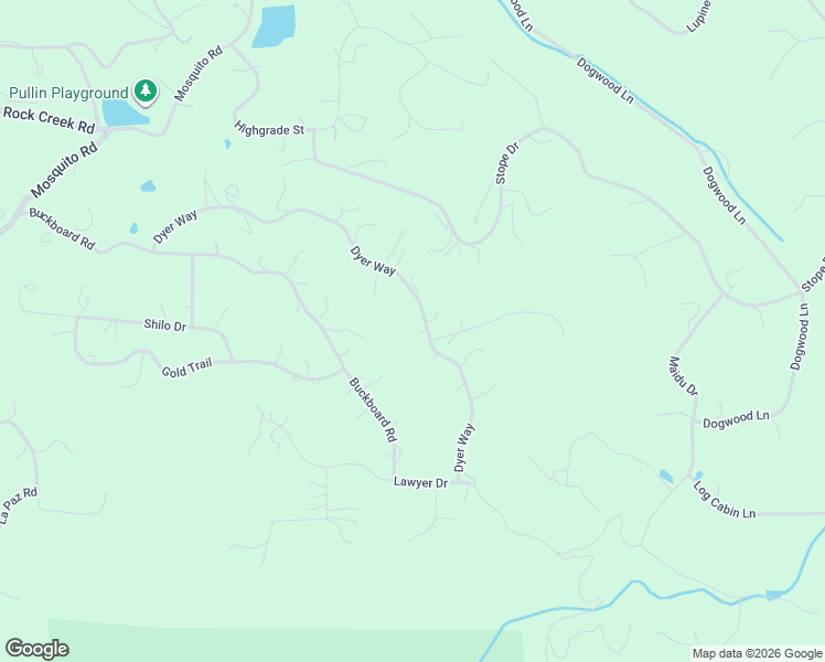 map of restaurants, bars, coffee shops, grocery stores, and more near 3024 Dyer Way in Placerville