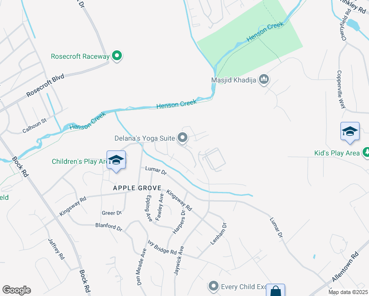 map of restaurants, bars, coffee shops, grocery stores, and more near 7201 Crafford Place in Fort Washington