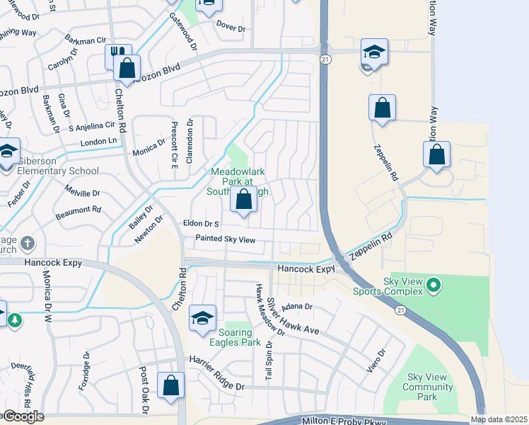 map of restaurants, bars, coffee shops, grocery stores, and more near 2811 Triple Crown Way in Colorado Springs
