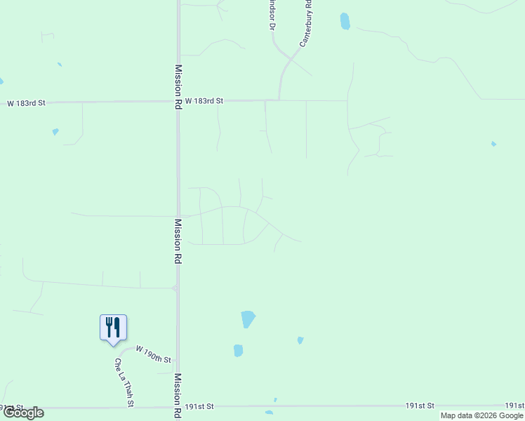 map of restaurants, bars, coffee shops, grocery stores, and more near 18445 Mohawk Lane in Stilwell
