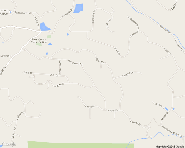 map of restaurants, bars, coffee shops, grocery stores, and more near 3025 Buckboard Rd in Placerville