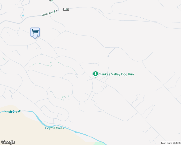 map of restaurants, bars, coffee shops, grocery stores, and more near 20272 Powder Horn Road in Hidden Valley Lake