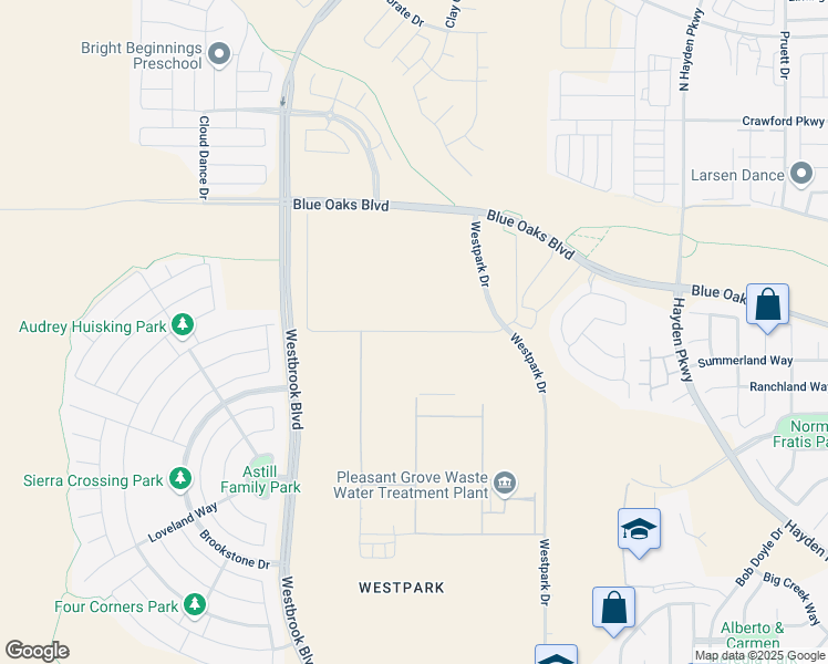 map of restaurants, bars, coffee shops, grocery stores, and more near 5583 Phillip Road in Roseville
