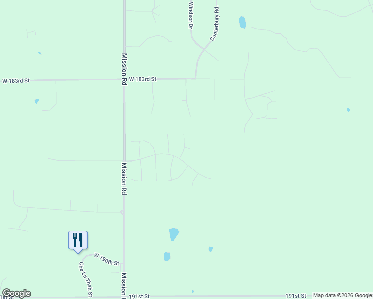 map of restaurants, bars, coffee shops, grocery stores, and more near 18445 Mohawk Lane in Stilwell
