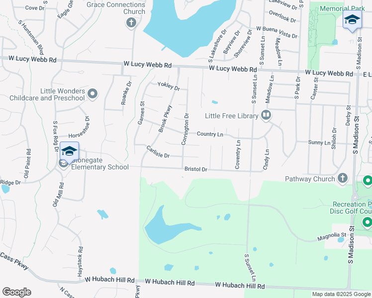 map of restaurants, bars, coffee shops, grocery stores, and more near 1014 Carlisle Drive in Raymore