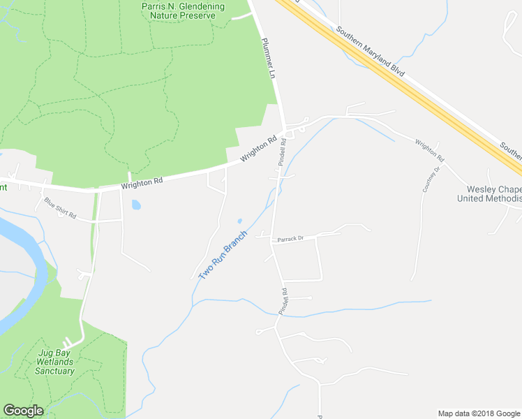 map of restaurants, bars, coffee shops, grocery stores, and more near 5752 Pindell Road in Lothian