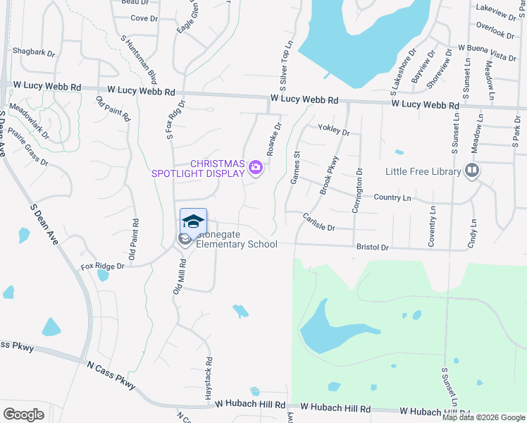 map of restaurants, bars, coffee shops, grocery stores, and more near 816 Garnes Street in Raymore