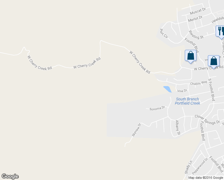 map of restaurants, bars, coffee shops, grocery stores, and more near 695 West Cherry Creek Road in Cloverdale