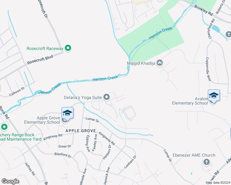 map of restaurants, bars, coffee shops, grocery stores, and more near 3005 Henson Bridge Terrace in Fort Washington