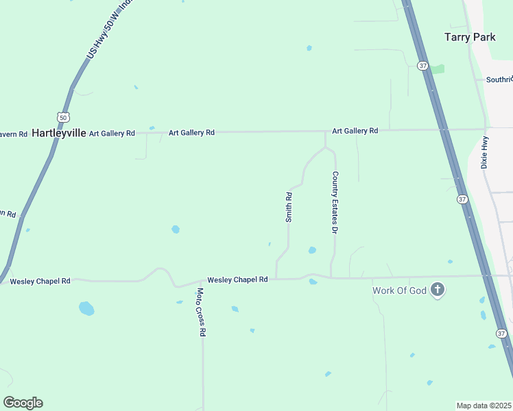 map of restaurants, bars, coffee shops, grocery stores, and more near in Hartleyville