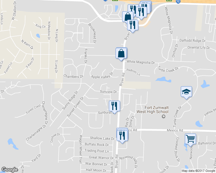 map of restaurants, bars, coffee shops, grocery stores, and more near 116 Amberway Court in O'Fallon