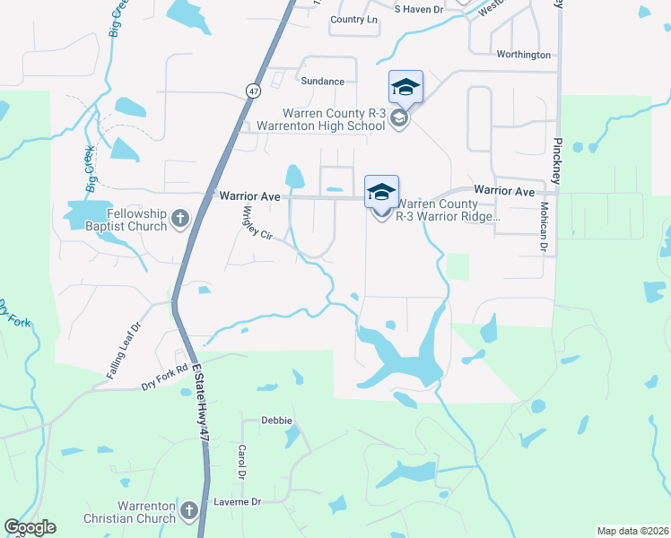 map of restaurants, bars, coffee shops, grocery stores, and more near 706 Sportsmans Court in Warrenton
