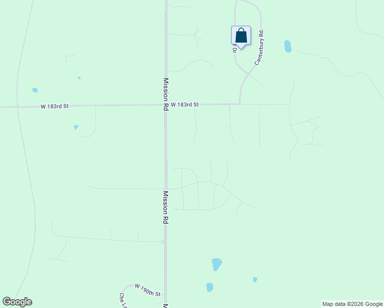 map of restaurants, bars, coffee shops, grocery stores, and more near 18450 Mohawk Lane in Stilwell
