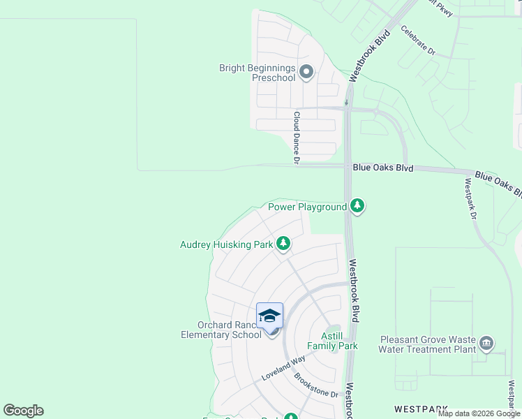 map of restaurants, bars, coffee shops, grocery stores, and more near 7989 Mount Evans Circle in Roseville