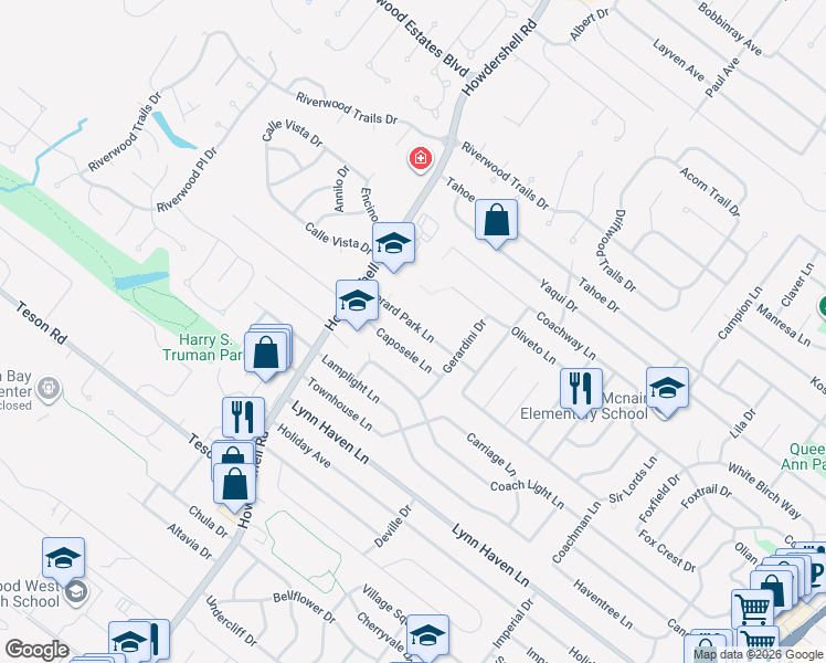 map of restaurants, bars, coffee shops, grocery stores, and more near 1960 Gerard Park Lane in Hazelwood