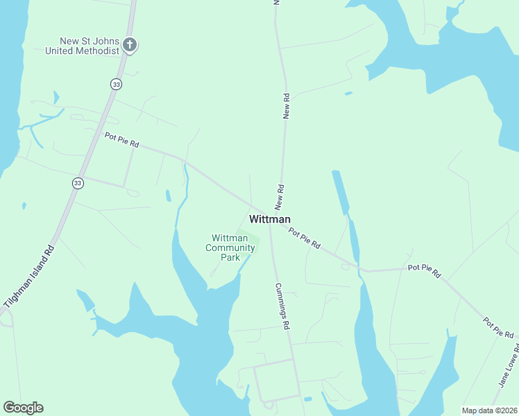 map of restaurants, bars, coffee shops, grocery stores, and more near 22590 Pot Pie Road in Wittman