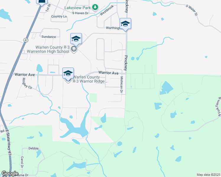 map of restaurants, bars, coffee shops, grocery stores, and more near 906 Arapaho Drive in Warrenton