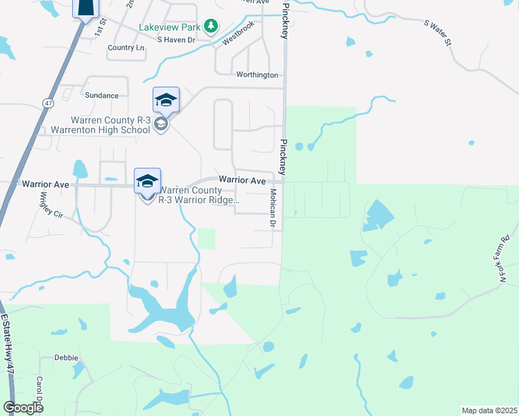 map of restaurants, bars, coffee shops, grocery stores, and more near 906 Arapaho Drive in Warrenton