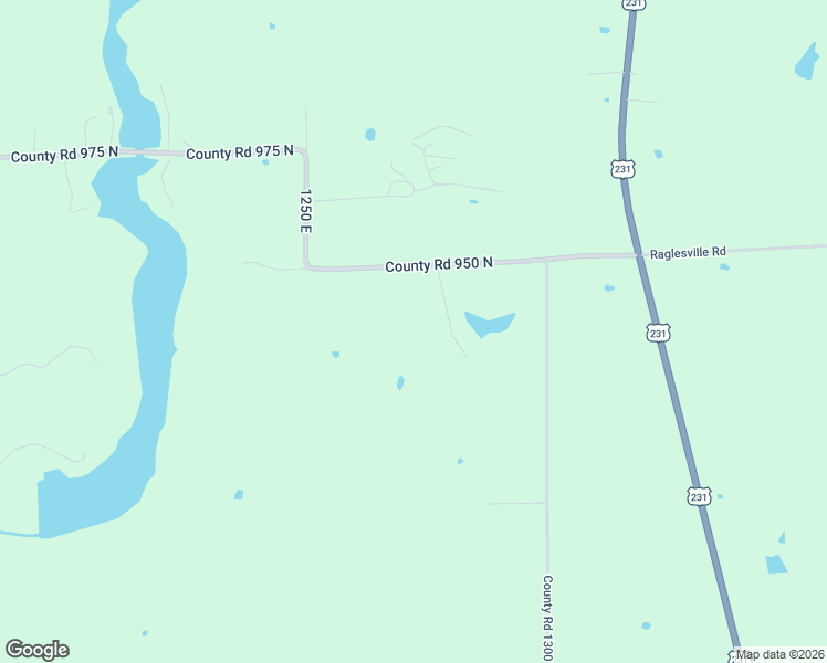 map of restaurants, bars, coffee shops, grocery stores, and more near County Road 950 North in Odon