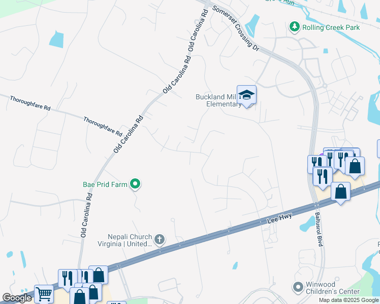 map of restaurants, bars, coffee shops, grocery stores, and more near 7600 Jade Drive in Gainesville
