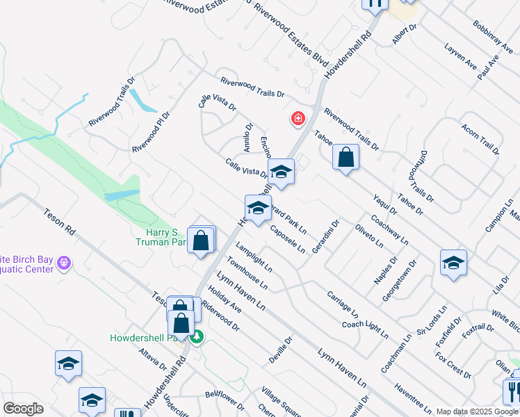 map of restaurants, bars, coffee shops, grocery stores, and more near 7239 Conza Drive in Hazelwood