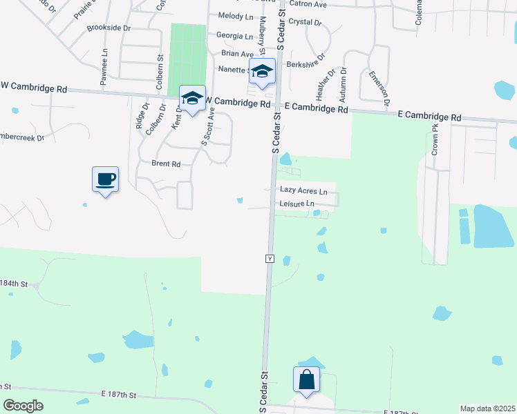 map of restaurants, bars, coffee shops, grocery stores, and more near 1210 South Cedar Street in Belton