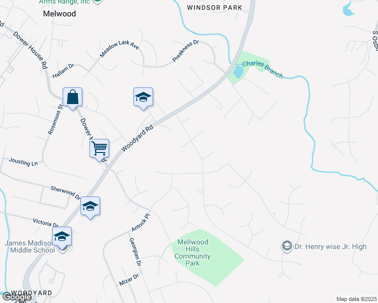 map of restaurants, bars, coffee shops, grocery stores, and more near 10105 Quince Apple Court in Upper Marlboro