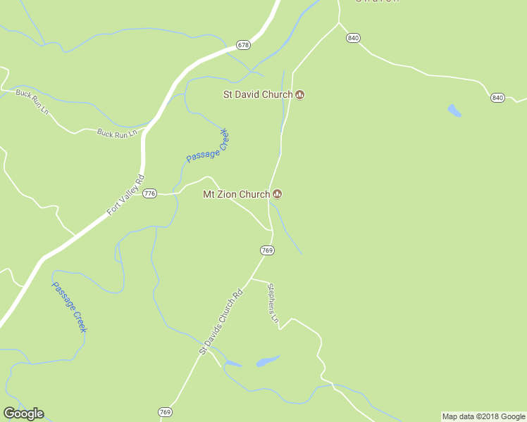 map of restaurants, bars, coffee shops, grocery stores, and more near 3575 Saint Davids Church Road in Fort Valley