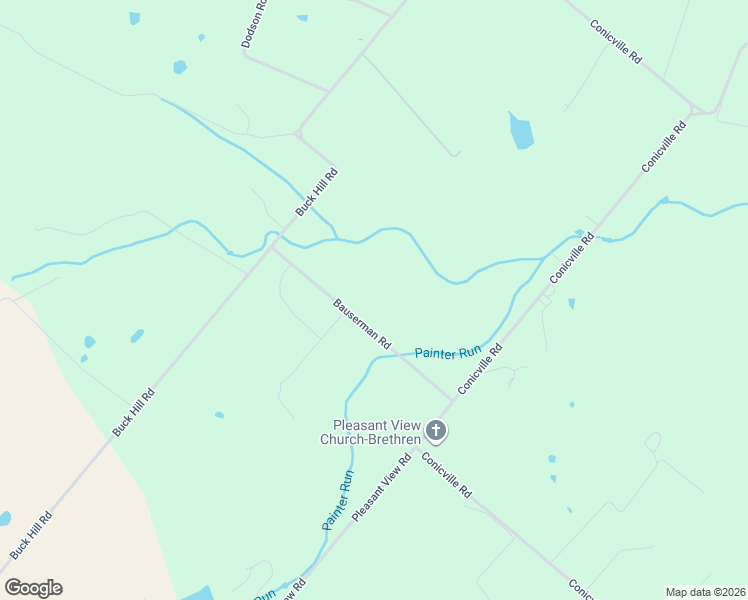 map of restaurants, bars, coffee shops, grocery stores, and more near 123 Bauserman Road in Mount Jackson