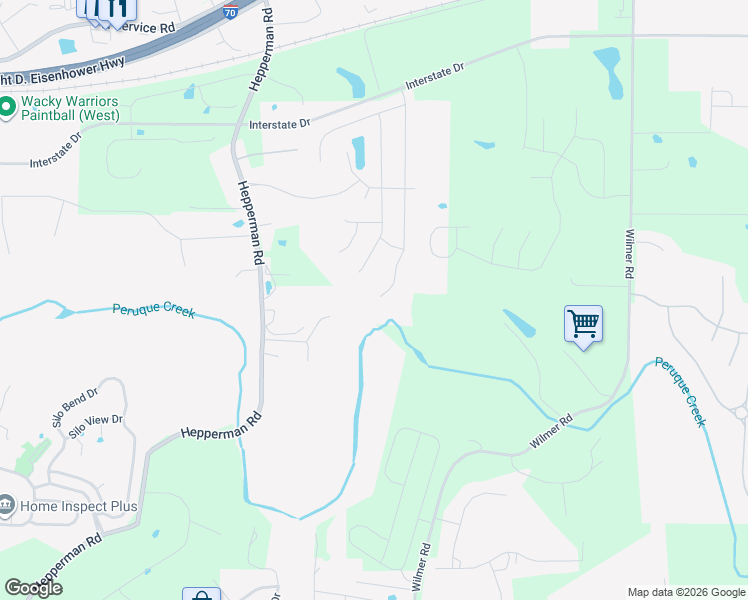 map of restaurants, bars, coffee shops, grocery stores, and more near 429 Cottage Grove Court in Wentzville