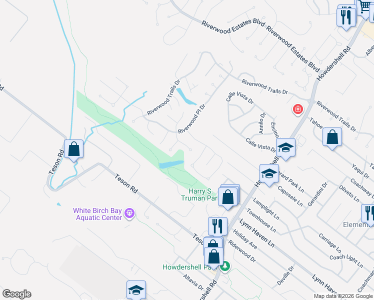 map of restaurants, bars, coffee shops, grocery stores, and more near 2111 Beam Place in Florissant