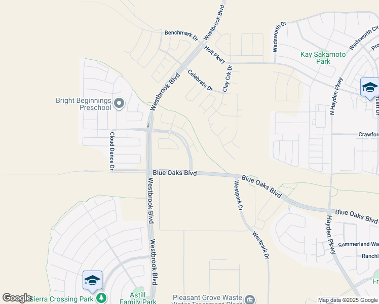 map of restaurants, bars, coffee shops, grocery stores, and more near 1040 Lower Bank Drive in Roseville