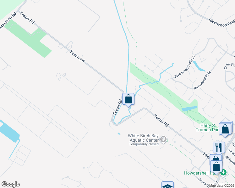 map of restaurants, bars, coffee shops, grocery stores, and more near 1436 Teson Road in Hazelwood