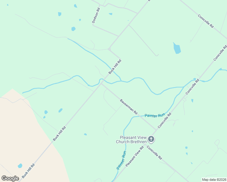 map of restaurants, bars, coffee shops, grocery stores, and more near 123 Bauserman Road in Mount Jackson