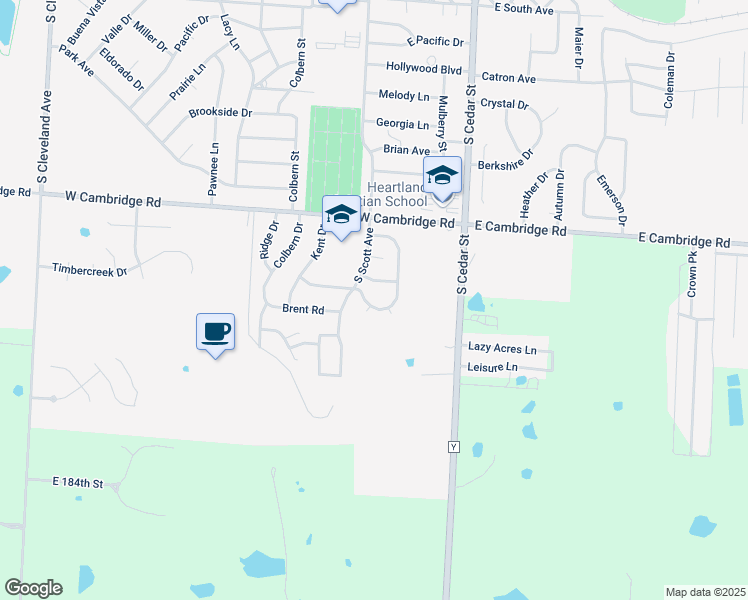 map of restaurants, bars, coffee shops, grocery stores, and more near 126 Brentwood Drive in Belton