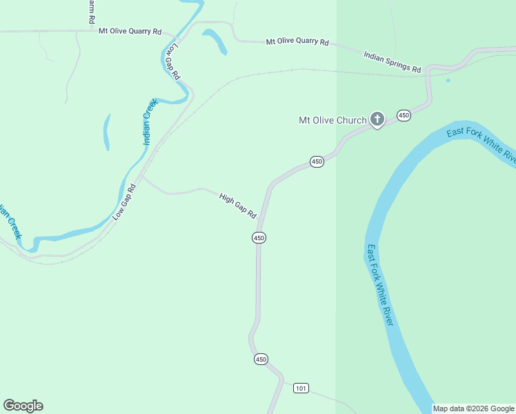 map of restaurants, bars, coffee shops, grocery stores, and more near 12747 High Gap Road in Shoals