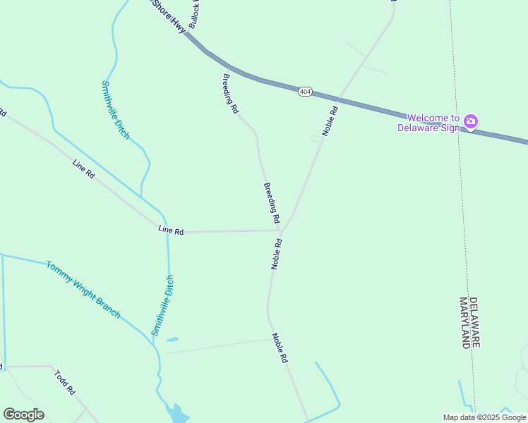 map of restaurants, bars, coffee shops, grocery stores, and more near 6955 Breeding Road in Federalsburg