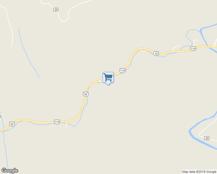 map of restaurants, bars, coffee shops, grocery stores, and more near Arnoldsburg Road in Roane County