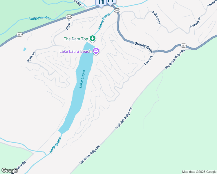 map of restaurants, bars, coffee shops, grocery stores, and more near 438 Richmon Road in Basye