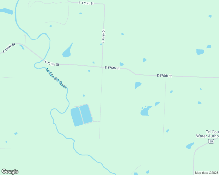 map of restaurants, bars, coffee shops, grocery stores, and more near 17611 South Gray Drive in Pleasant Hill