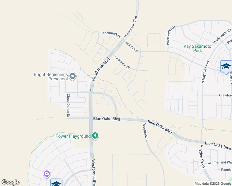 map of restaurants, bars, coffee shops, grocery stores, and more near 5490 Phillip Road in Roseville