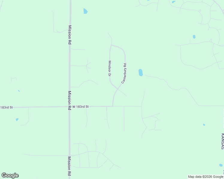 map of restaurants, bars, coffee shops, grocery stores, and more near 18160 Windsor Drive in Stilwell